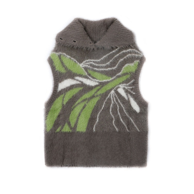APRIORITY_Grey_Yarn_Knit_Retro_Round_Neck_Pullover_Women's_Nylon_Tank_Tops_737140768998_MISSTT
