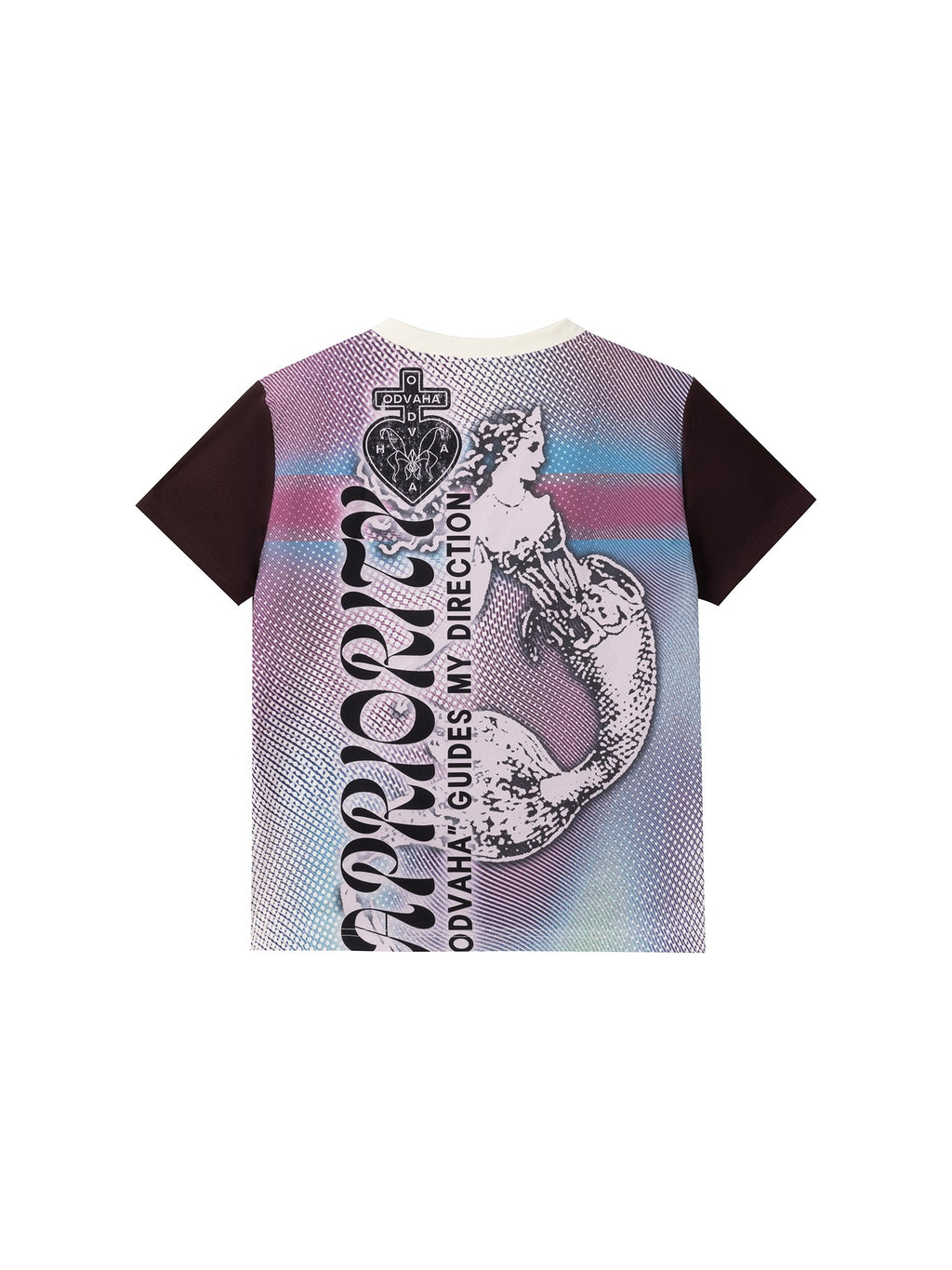 APRIORITY Heart Quick Dry Digital Print Women's Polyester Short Sleeve T-shirts