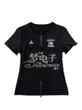 APRIORITY_Hotfix_Rhinestone_Letter_Zip_Women's_Nylon_Short_Sleeve_T-shirts_1053888634915_MISSTT