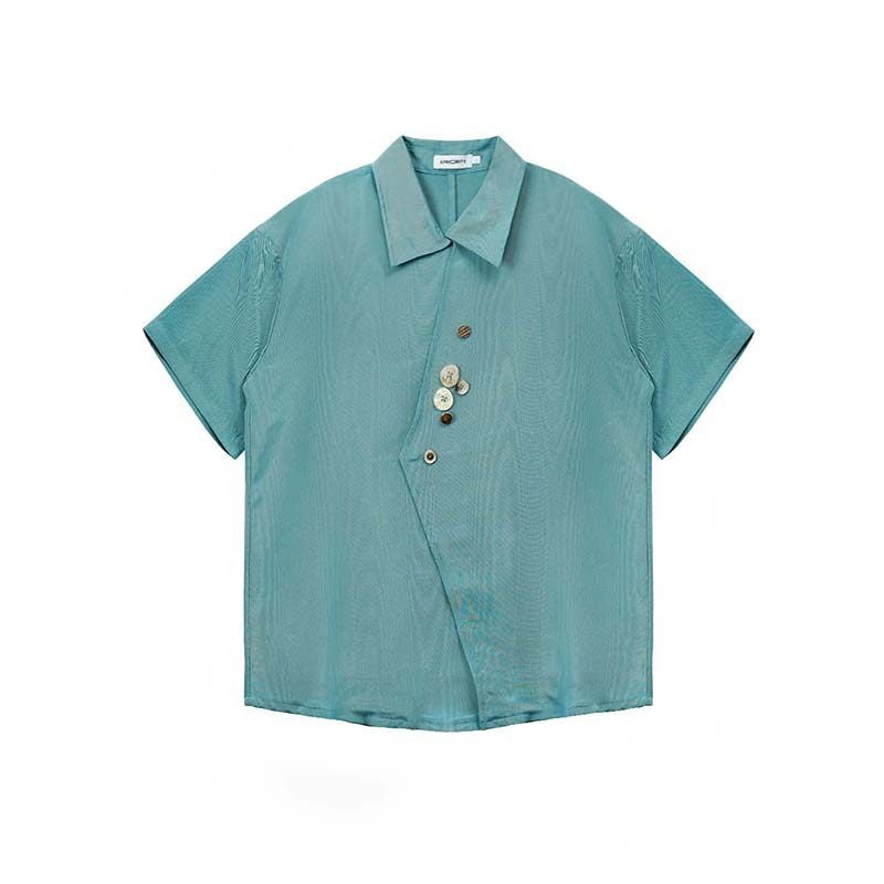 APRIORITY_Lake_Blue_Stone_Inspired_Irregular_Water_Ripple_Loose_Fit_Women's_Satin_Shirts_670579417276_MISSTT
