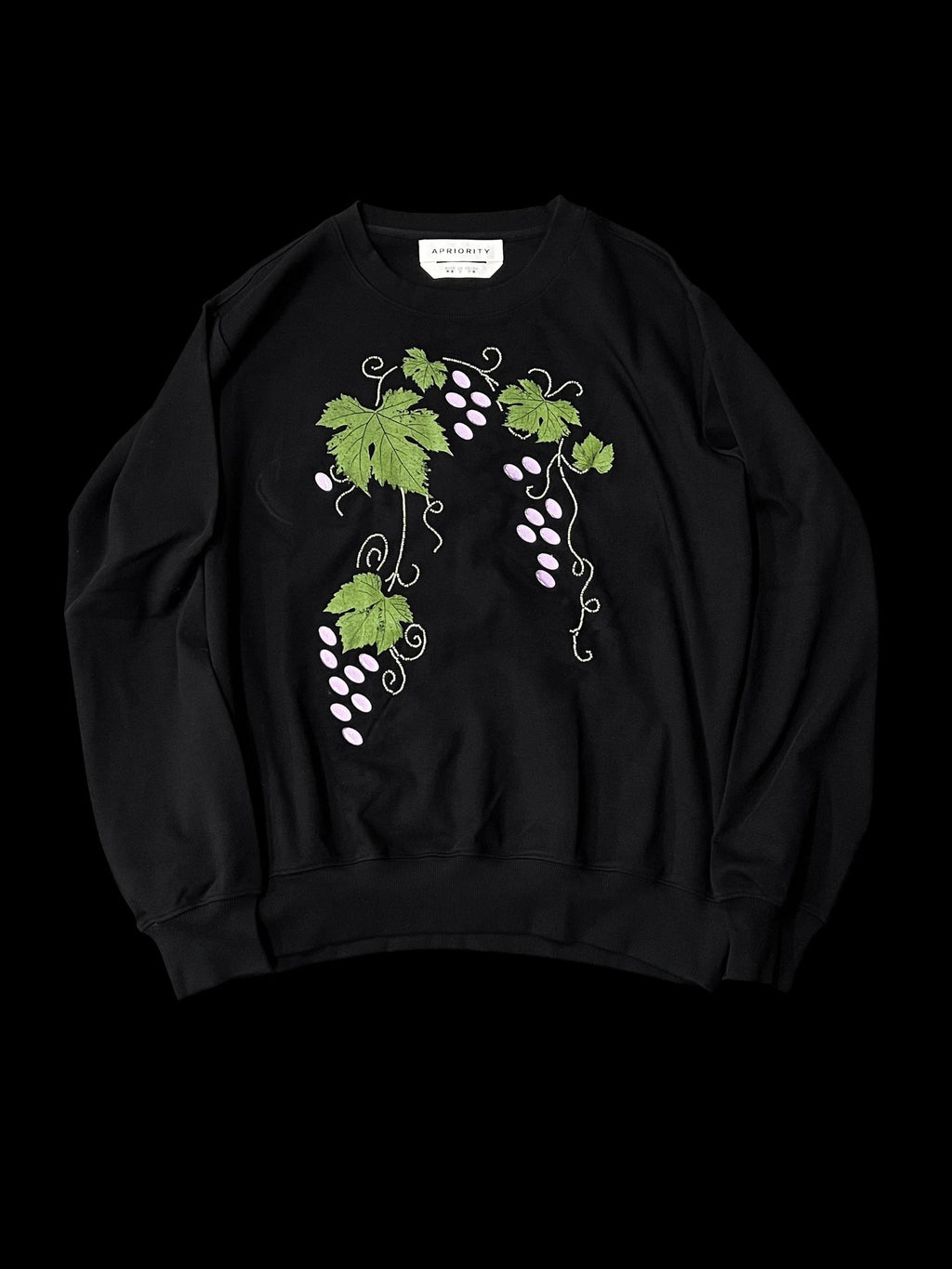 APRIORITY Mottled Botanical Print Self Heating Fabric Women's Cotton Blend Sweatshirts