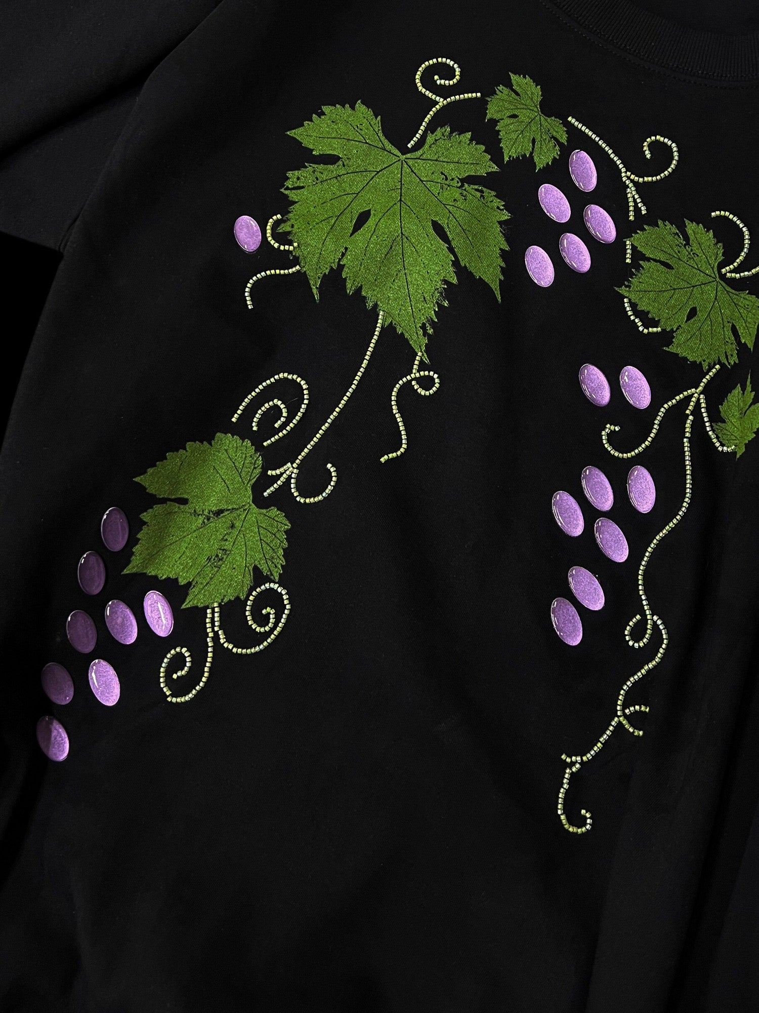 APRIORITY Mottled Botanical Print Self Heating Fabric Women's Cotton Blend Sweatshirts