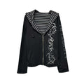 APRIORITY_Rhinestone_Print_Reversible_Striped_Modal_Women's_Zip-up_Hoodies_1073942987379_MISSTT