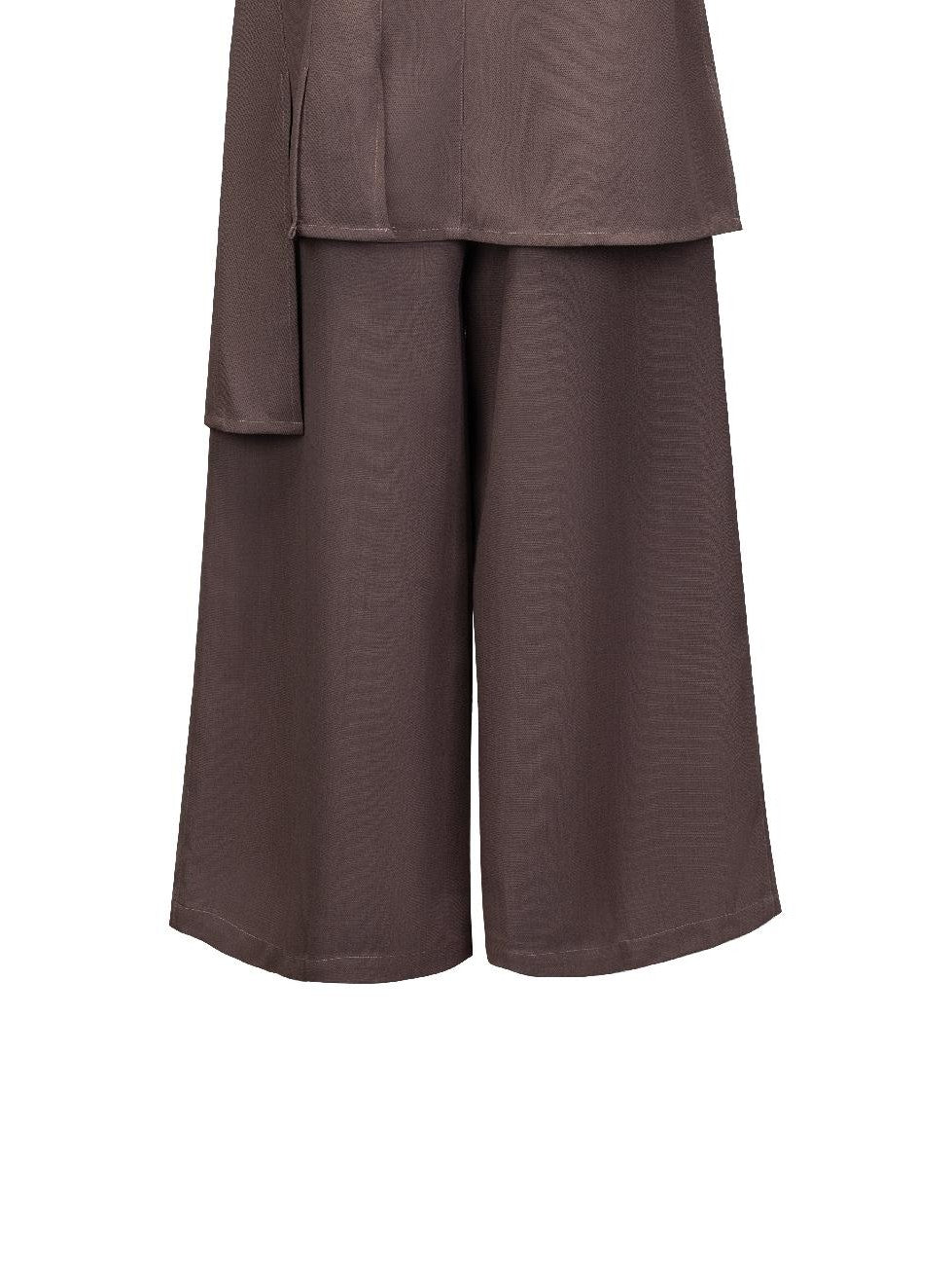 APRIORITY Sequin Embellished Asymmetric Wide Leg Mid Low Rise Women's Polyester Chinos
