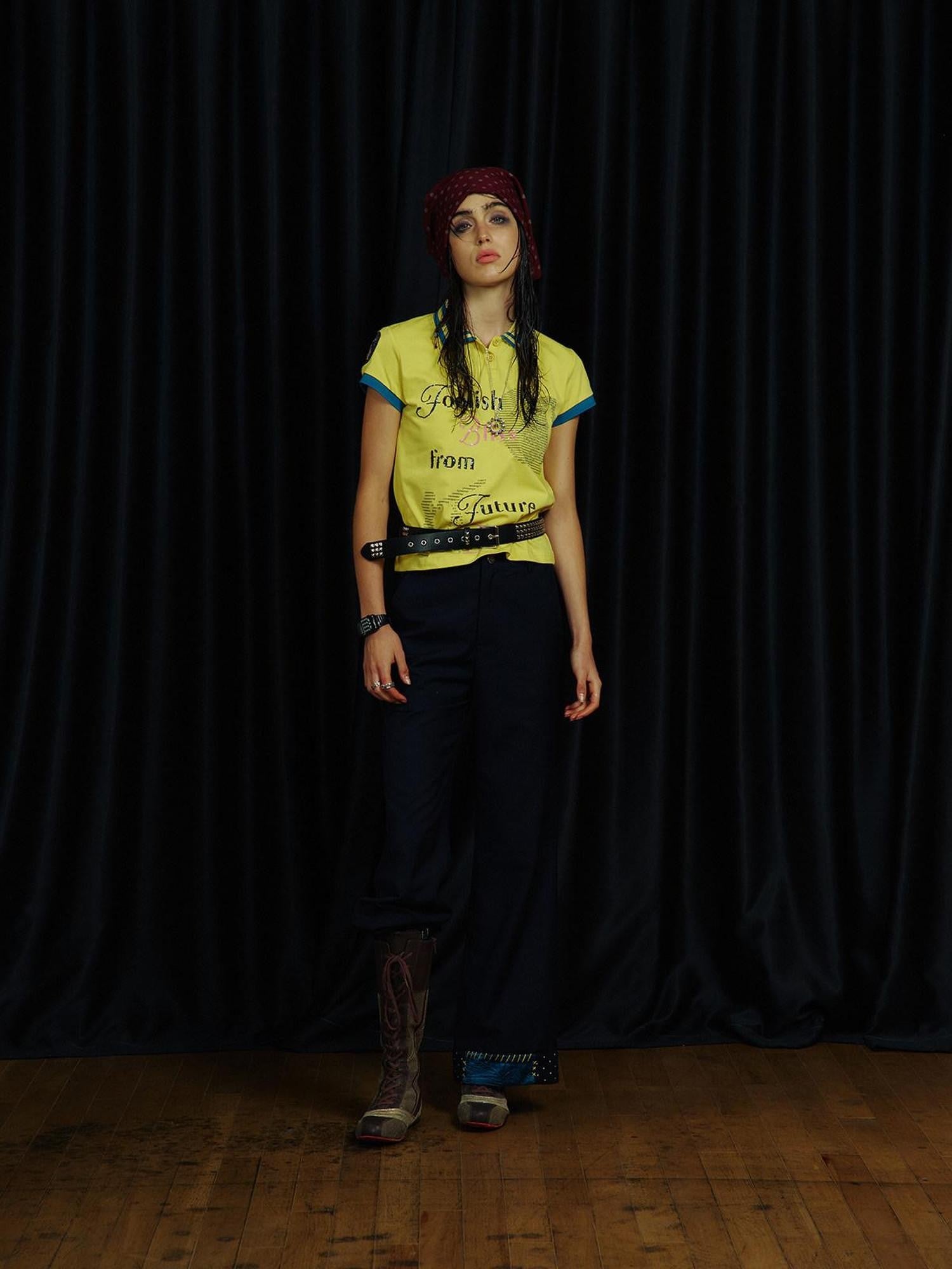 APRIORITY Sequin Embroidered Colorblock Polo Women's Cropped Short Sleeve T-shirts