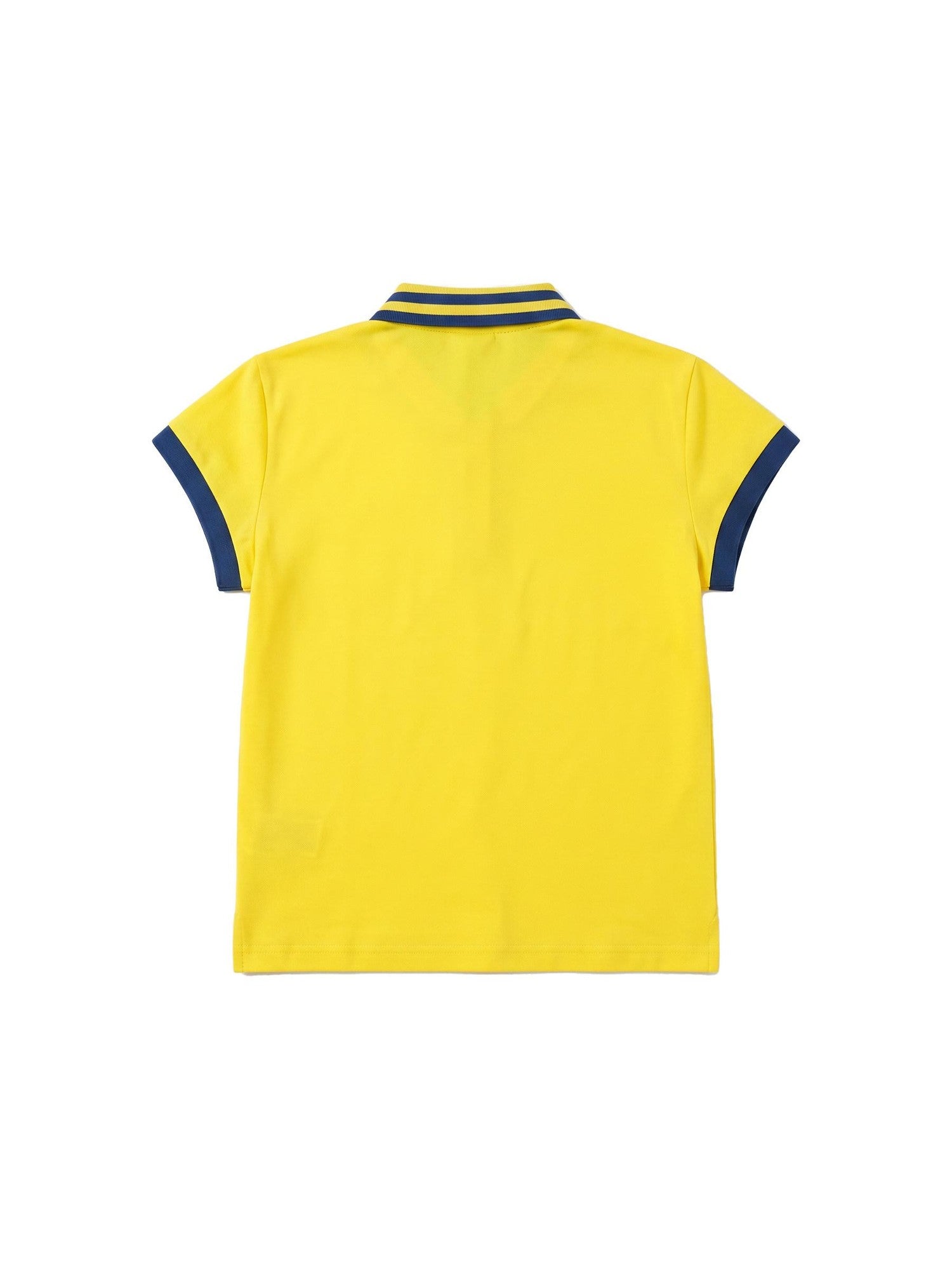 APRIORITY Sequin Embroidered Colorblock Polo Women's Cropped Short Sleeve T-shirts