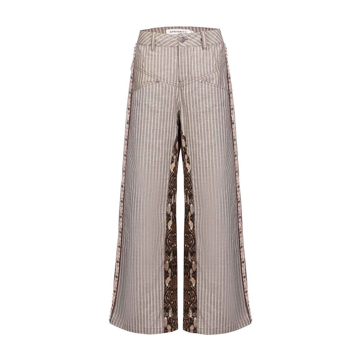 APRIORITY_Snake_Print_Embroidered_Striped_Womens_Straight-leg_Pants_923121224478_MISSTT
