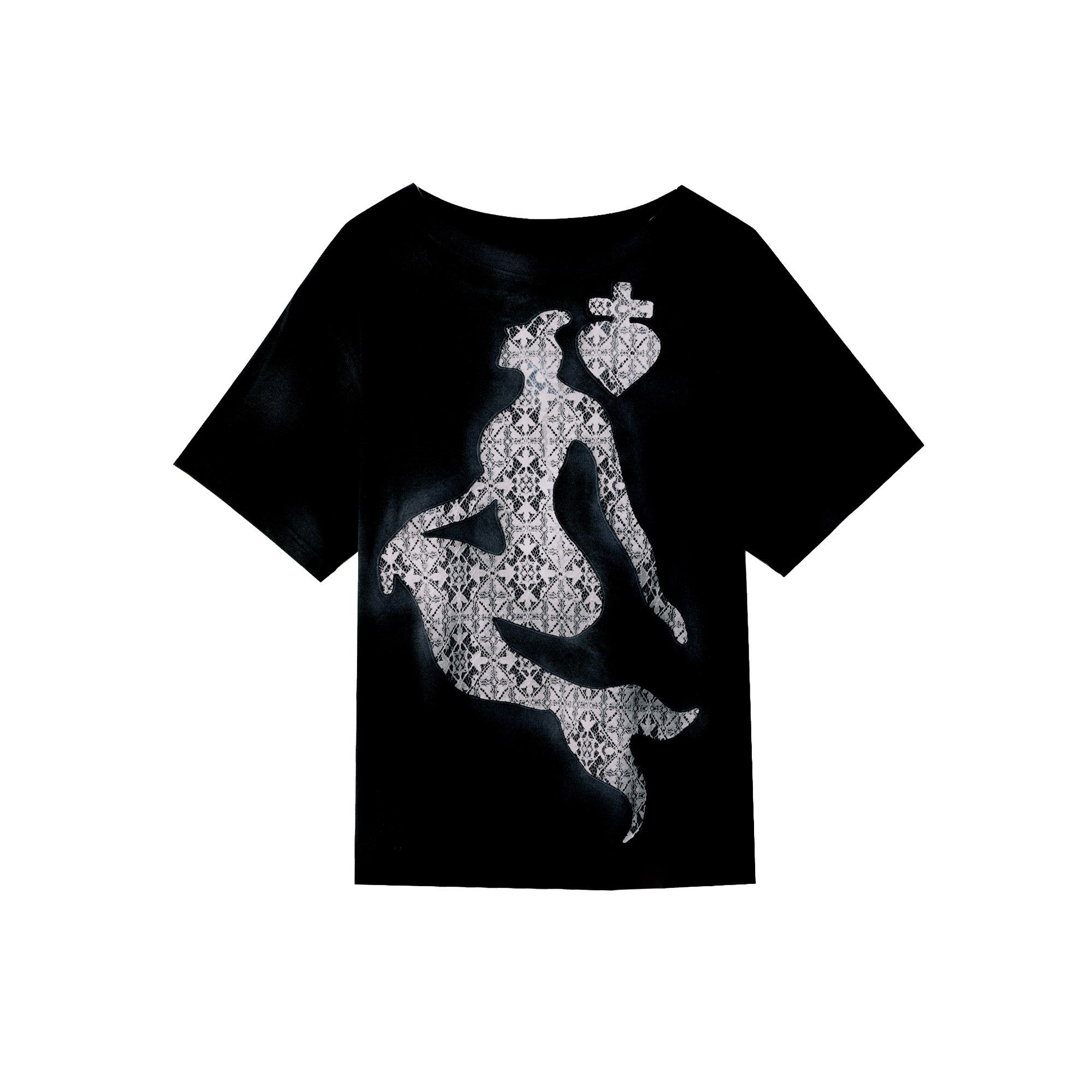 APRIORITY_Spray_Dyed_Mermaid_Lace_Cutout_Spliced_Women's_Short_Sleeve_T-shirts_1015087165382_MISSTT