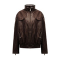 APRIORITY_Stand_Collar_Waxed_Stowable_Hood_Striped_Embroidery_Women's_Leather_Jackets_979977674768_MISSTT