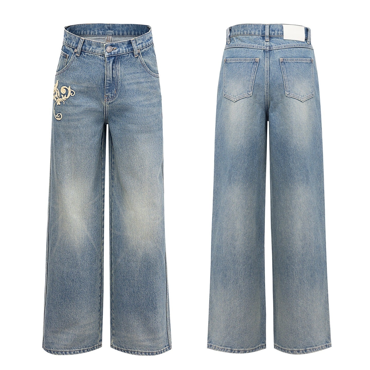 APRIORITY_Vintage_Floral_Rope_Embroidered_Women's_Washed_Denim_Straight-leg_Jeans_976216084680_MISSTT