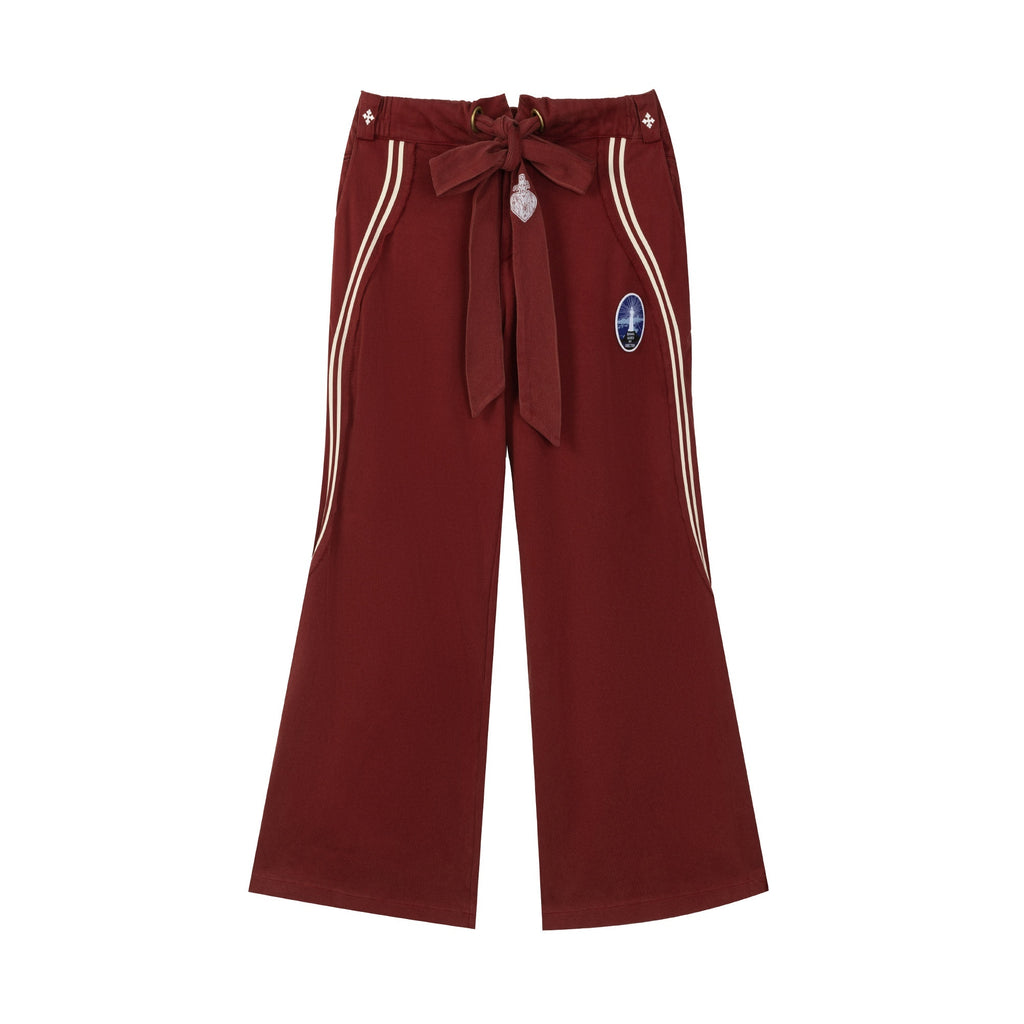 APRIORITY_Washed_Red_White_Ink_Bow_Print_Elastic_Waist_Badge_Women's_Cotton_Sweatpants_1004989636515_MISSTT