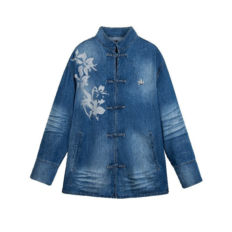 APRIORITY_Waterwashed_Denim_New_Chinese_Loose_Straight_Turn_Collar_Women's_Cotton_Shirts_776352566911_MISSTT
