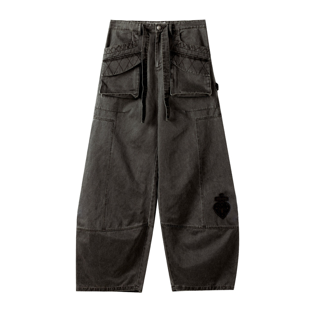 APRIORITY_Waxed_Enzyme_Washed_Multi_Pocket_Curved_Cut_Women's_Polyester_Cotton_Cargo_Pants_1014245002809_MISSTT