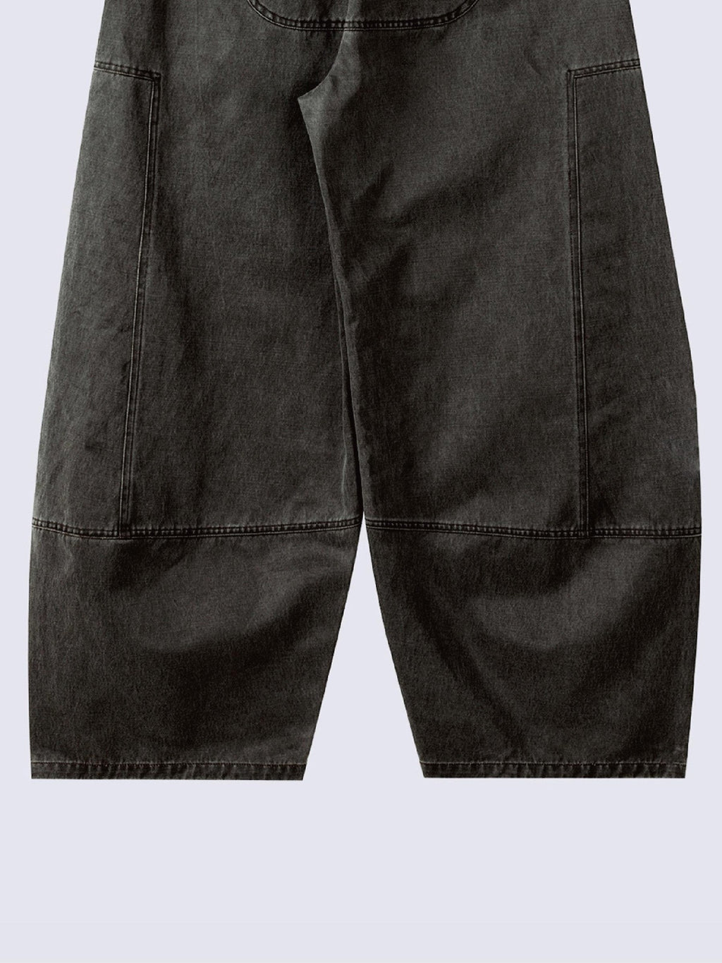APRIORITY Waxed Enzyme Washed Multi Pocket Curved Cut Women's Polyester Cotton Cargo Pants
