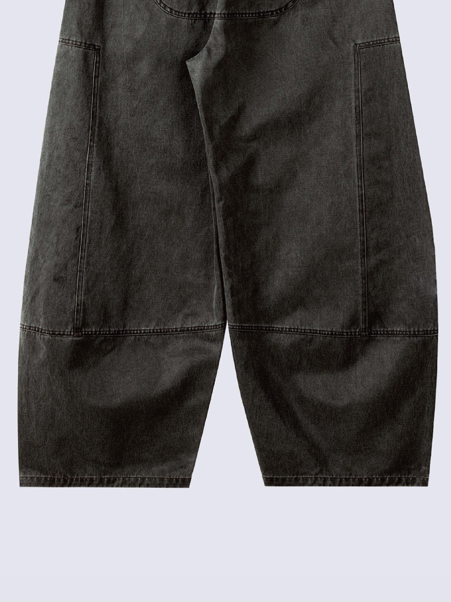 APRIORITY Waxed Enzyme Washed Multi Pocket Curved Cut Women's Polyester Cotton Cargo Pants