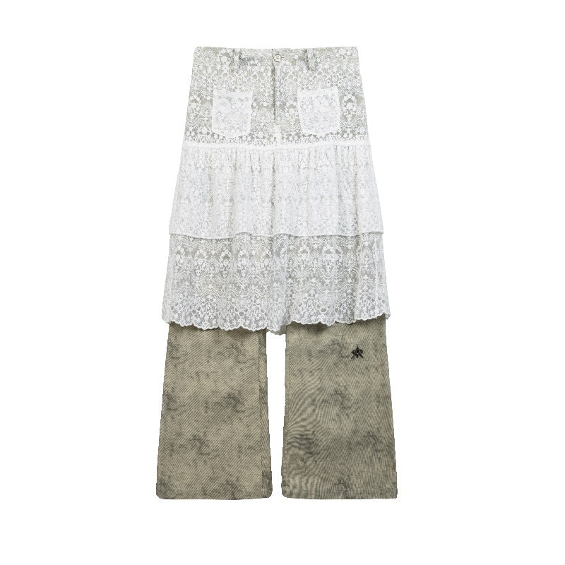 APRIORITY_White_Lace_Cutout_Drape_Skirt_Women's_Cotton_Straight-leg_Pants_776348264269_MISSTT