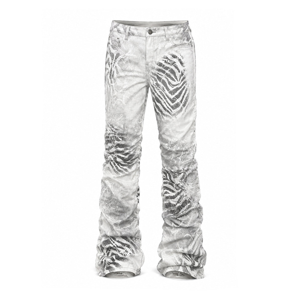 APRIORITY_Zebra_Print_Side_Ruched_Stacked_Women's_Cotton_Straight_Jeans_1073968987333_MISSTT