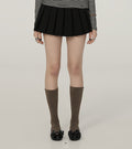 Achihara_Berlin_Embroidered_Pleated_Women'S_Polyester_Blend_Mini_Skirts_MISSTT