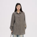 Achihara_Black_White_Checked_Long_Sleeve_Turn_Down_Collar_Women'S_Cotton_Blend_Shirts_MISSTT