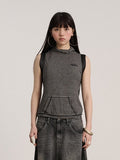 Achihara_Black_White_Striped_Mock_Neck_Strappy_Cropped_Women'S_Stretch_Cotton_Tank_Tops_MISSTT