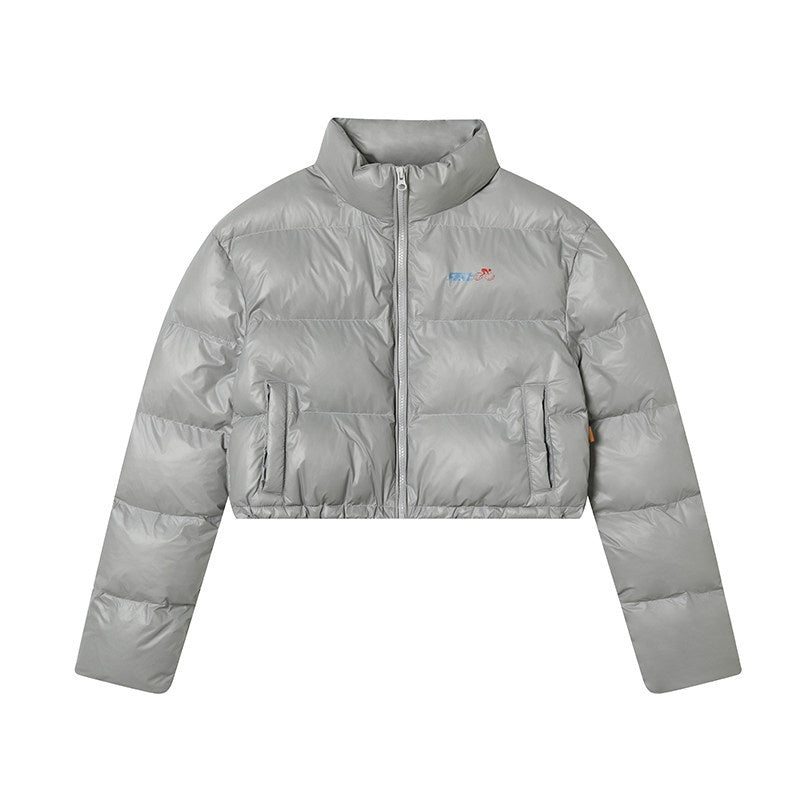 Achihara_Bright_Color_Cropped_Quilted_Stand_Collar_Zipper_Women'S_Cotton_Puffer_Jackets_MISSTT