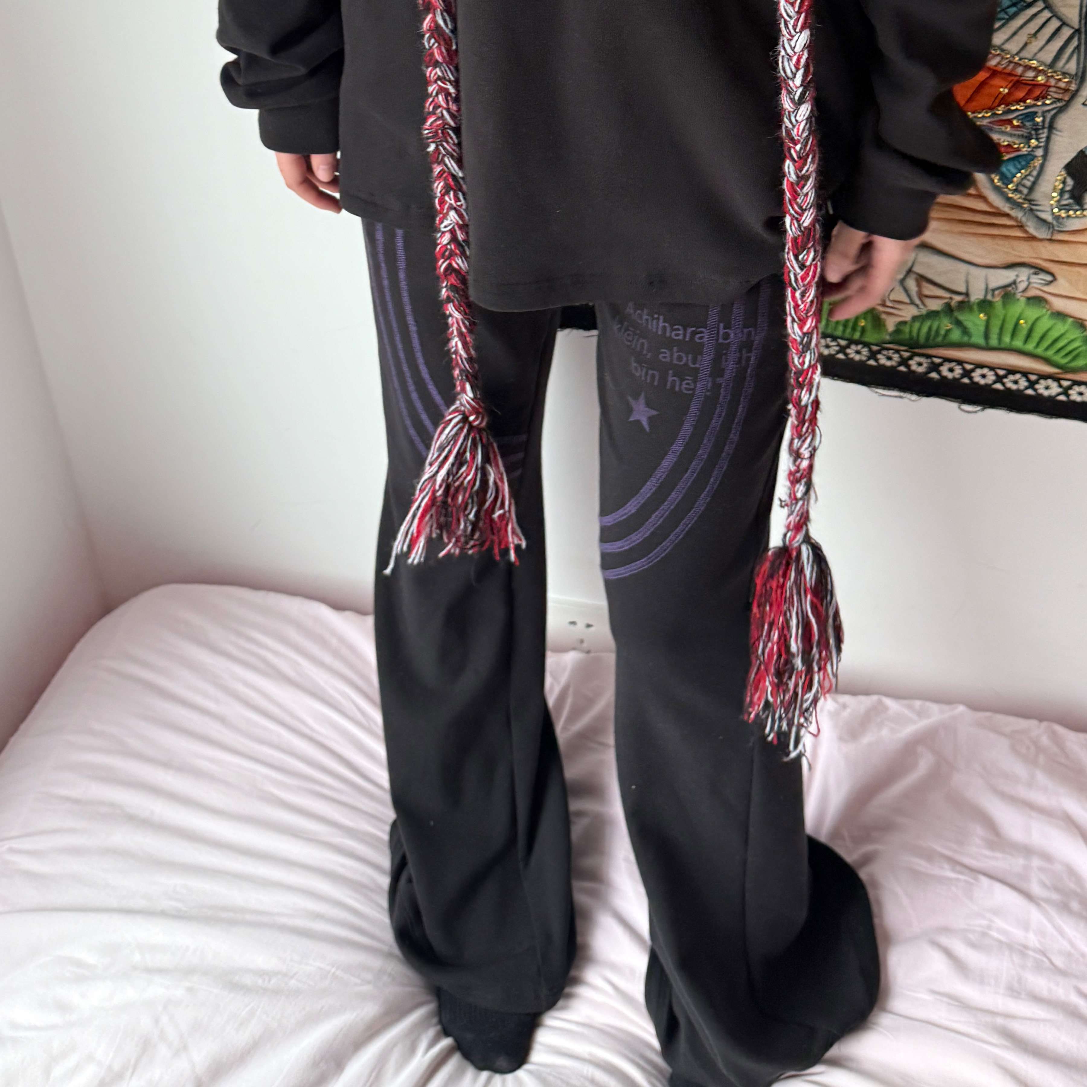 Achihara_Brushed_Microfleece_Slight_Flare_Mid_Low_Rise_Women'S_Polyester_Flare_Pants_MISSTT