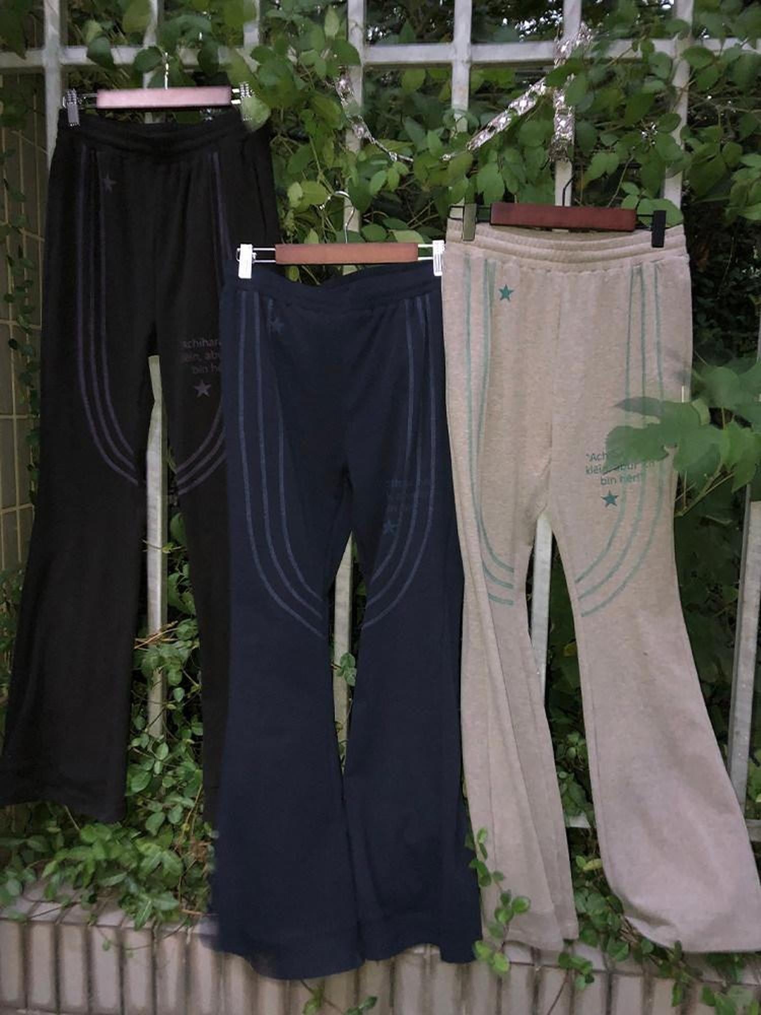 Achihara Brushed Microfleece Slight Flare Mid Low Rise Women'S Polyester Flare Pants
