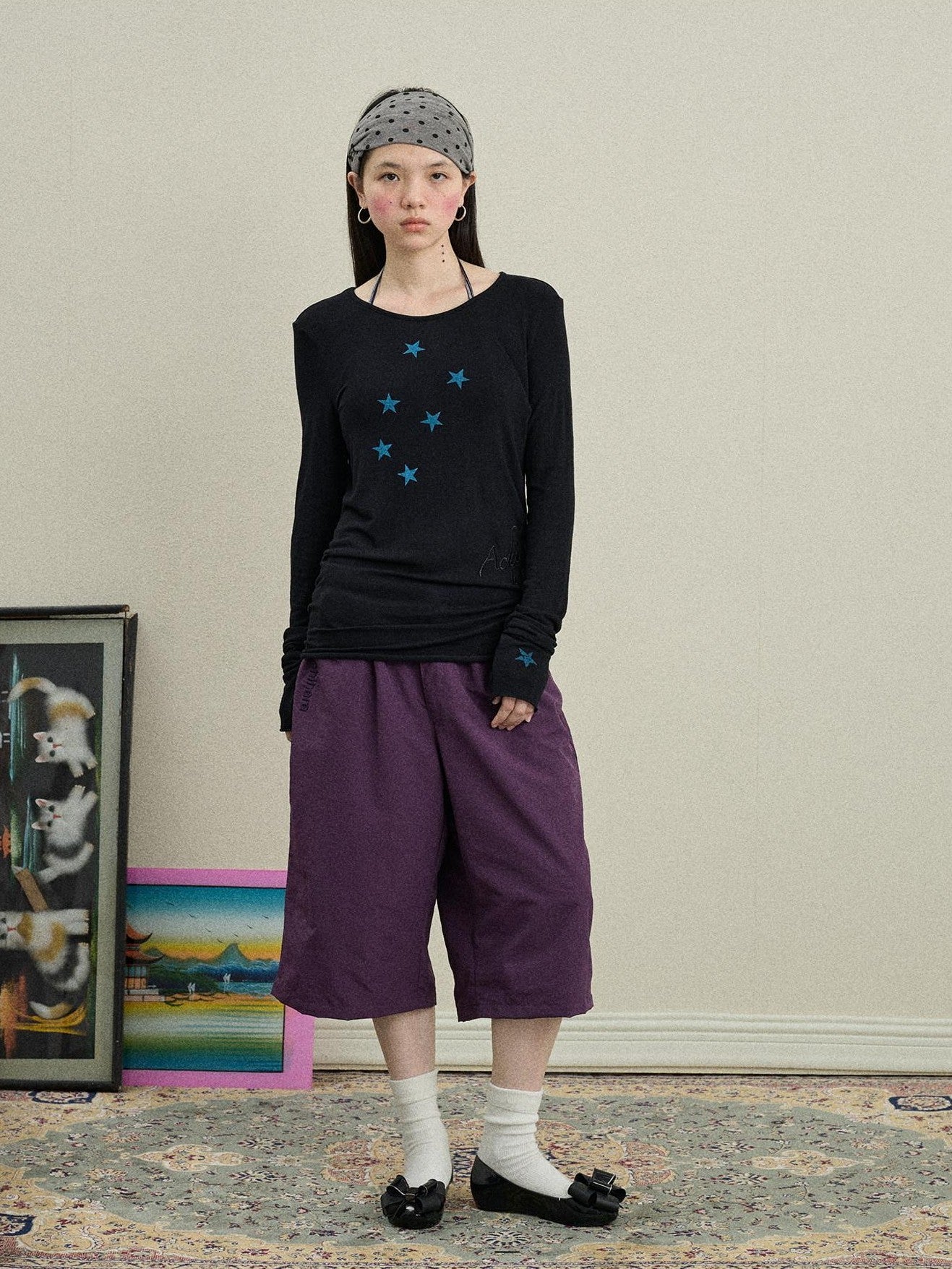 Achihara Bubble Cone Pockets Relaxed Straight Women'S Nylon Capri Pants