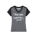 Achihara_Colorblock_Jersey_V-neck_Women'S_Modal_Stretch_Short_Sleeve_T-Shirts_MISSTT