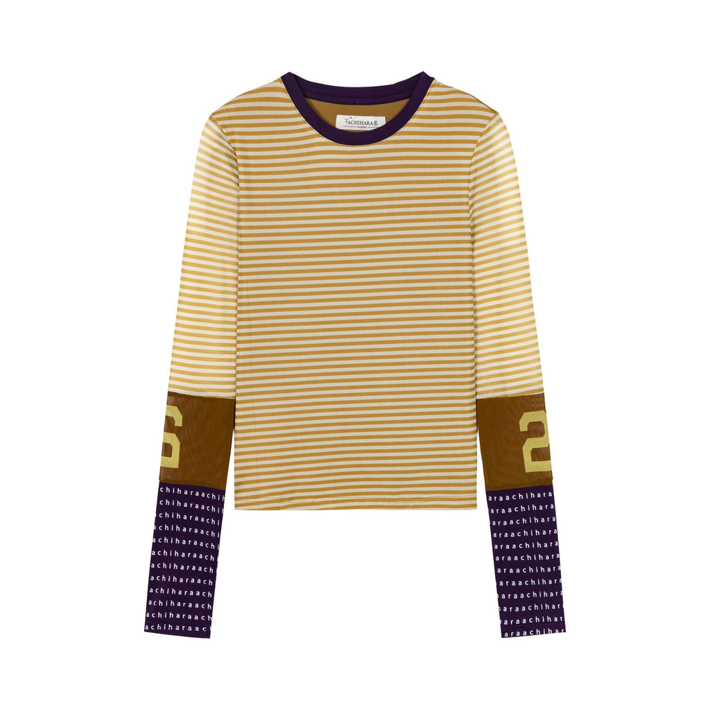 Achihara_Colorblock_Patchwork_Cross_Stripe_Women'S_Polyester_Spandex_Long_Sleeve_T-Shirts_MISSTT