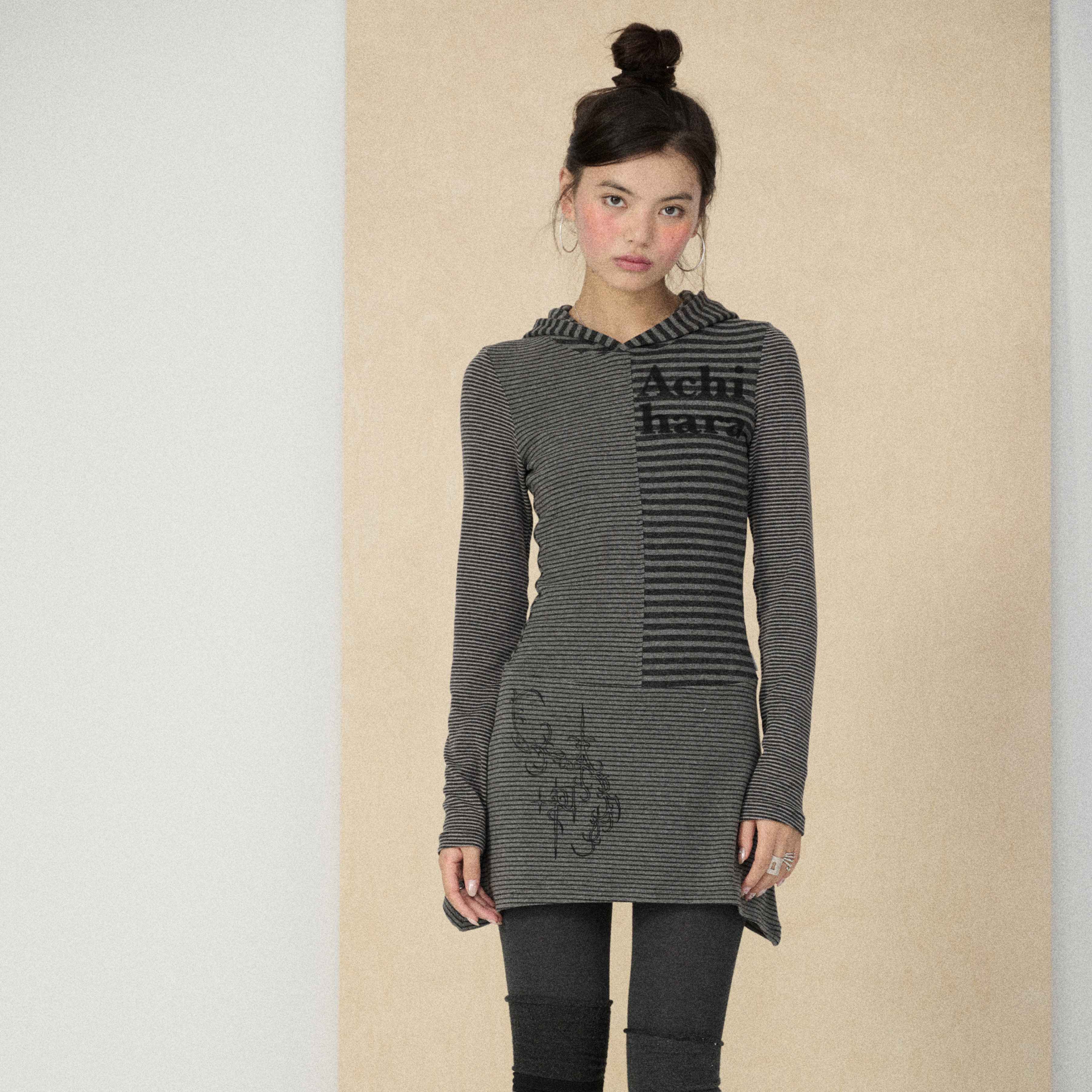 Achihara_Colorblock_Striped_Long_Sleeve_Women'S_Polyester_Casual_Mini_Dresses_MISSTT