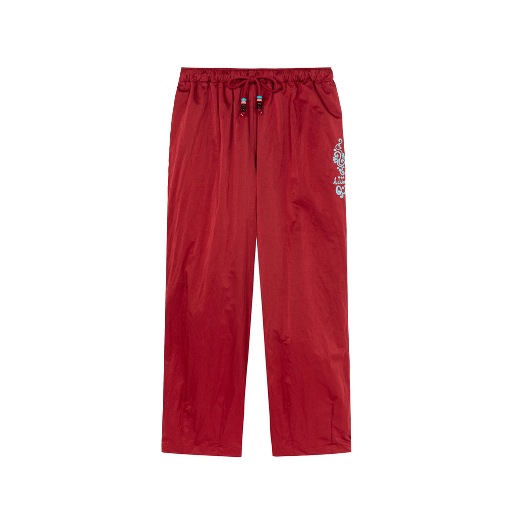 Achihara_Colorful_Cargo_Pocket_Elastic_Waist_Women'S_Nylon_Blend_Wide-Leg_Pants_MISSTT