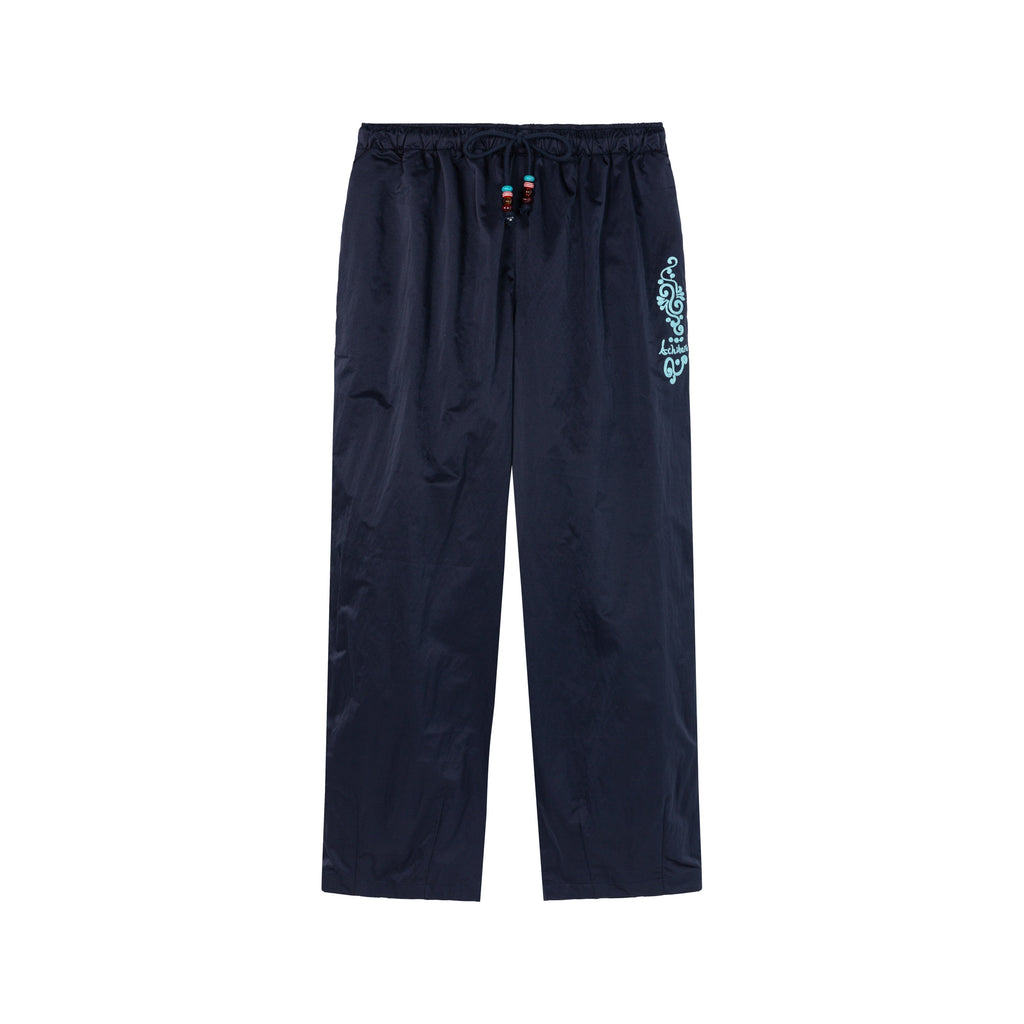 Achihara_Colorful_Cargo_Pocket_Elastic_Waist_Women'S_Nylon_Blend_Wide-Leg_Pants_MISSTT