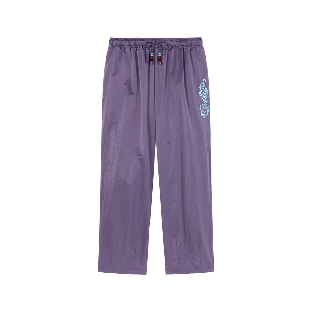Achihara_Colorful_Cargo_Pocket_Elastic_Waist_Women'S_Nylon_Blend_Wide-Leg_Pants_MISSTT