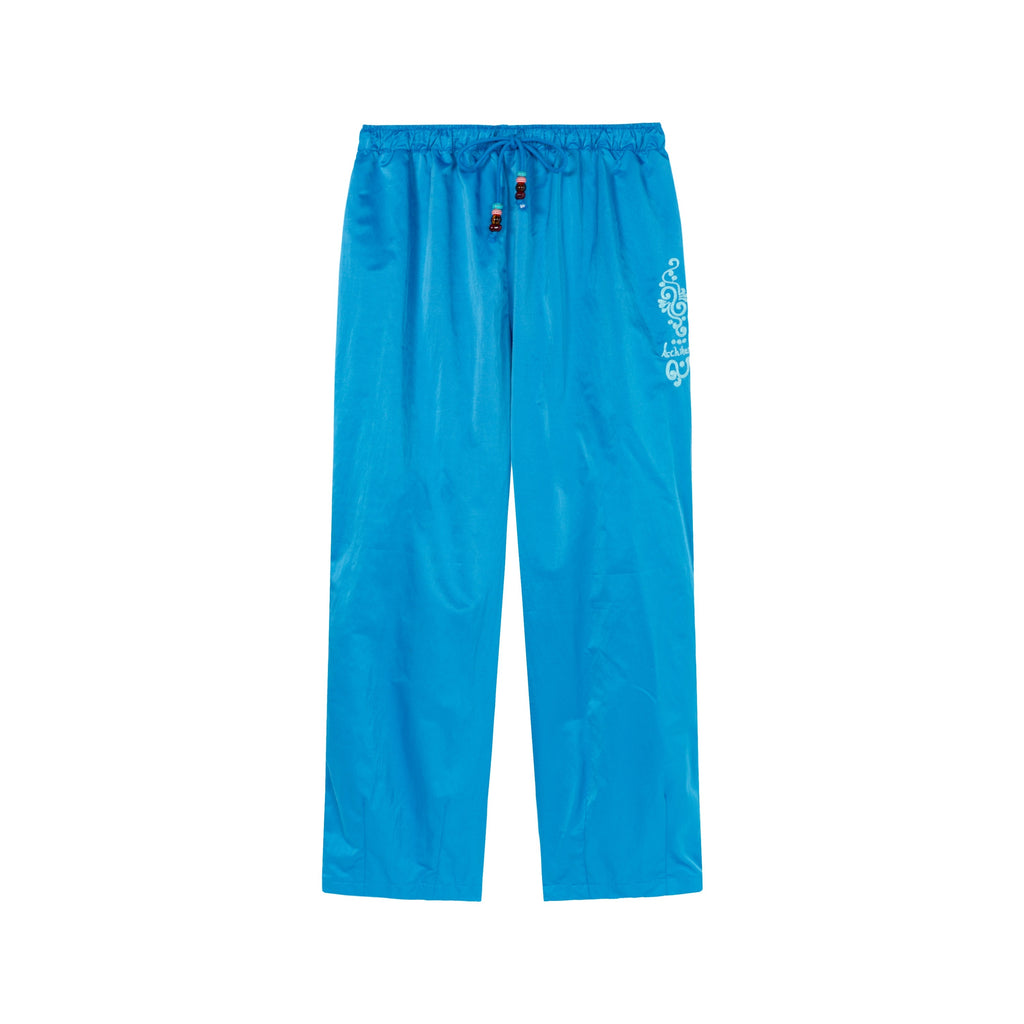 Achihara_Colorful_Cargo_Pocket_Elastic_Waist_Women'S_Nylon_Blend_Wide-Leg_Pants_MISSTT