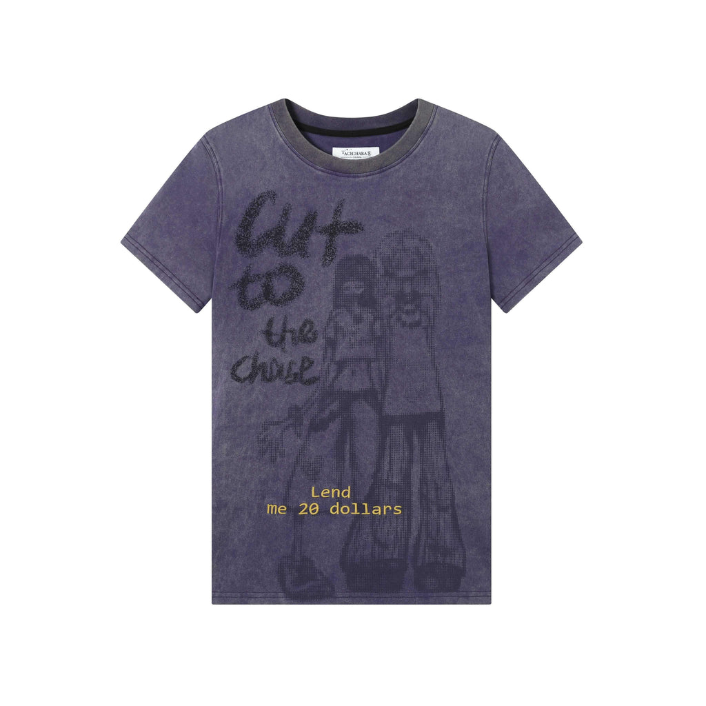Achihara_Comic_Character_Letter_Print_Women'S_Pure_Cotton_Short_Sleeve_T-Shirts_MISSTT