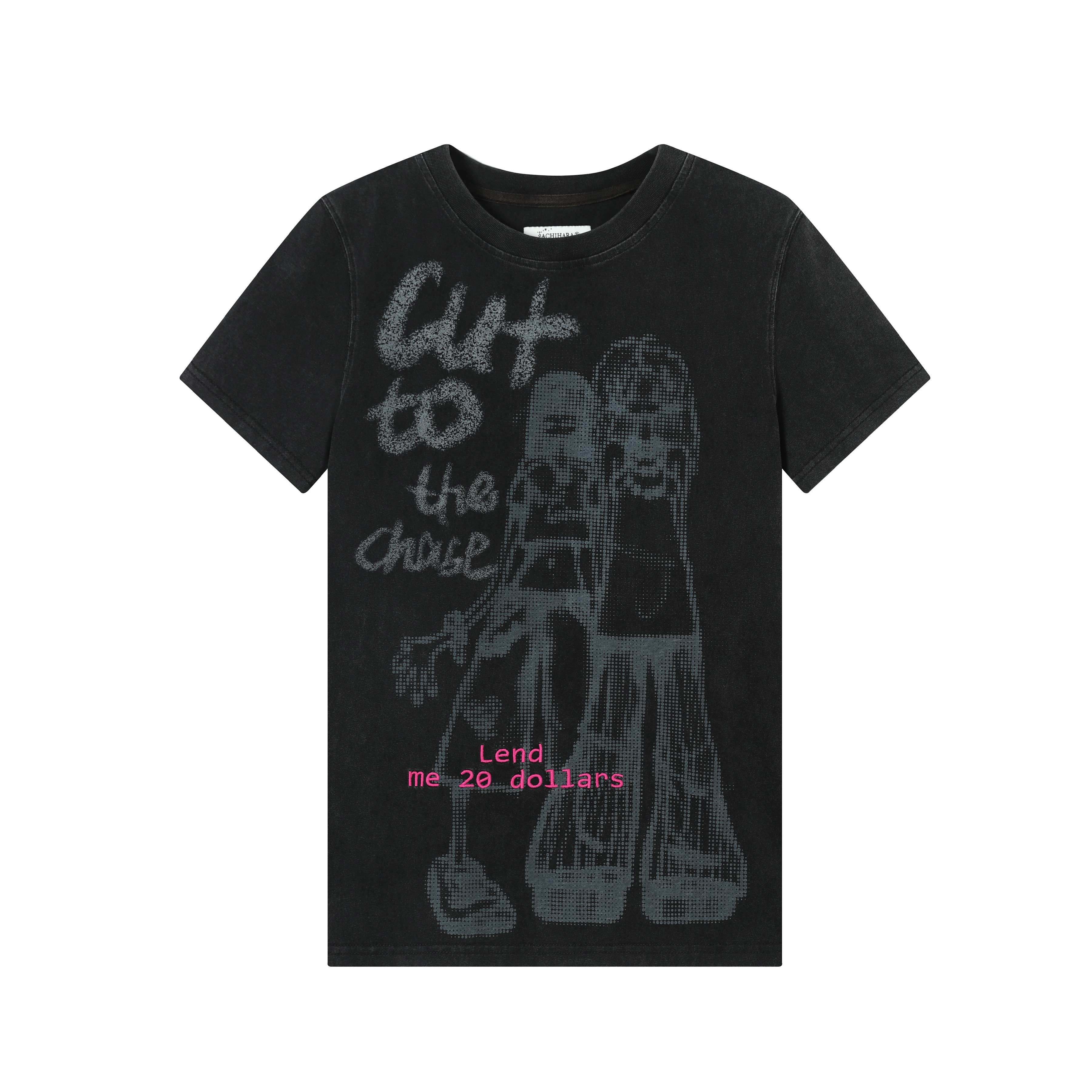 Achihara_Comic_Character_Letter_Print_Women'S_Pure_Cotton_Short_Sleeve_T-Shirts_MISSTT