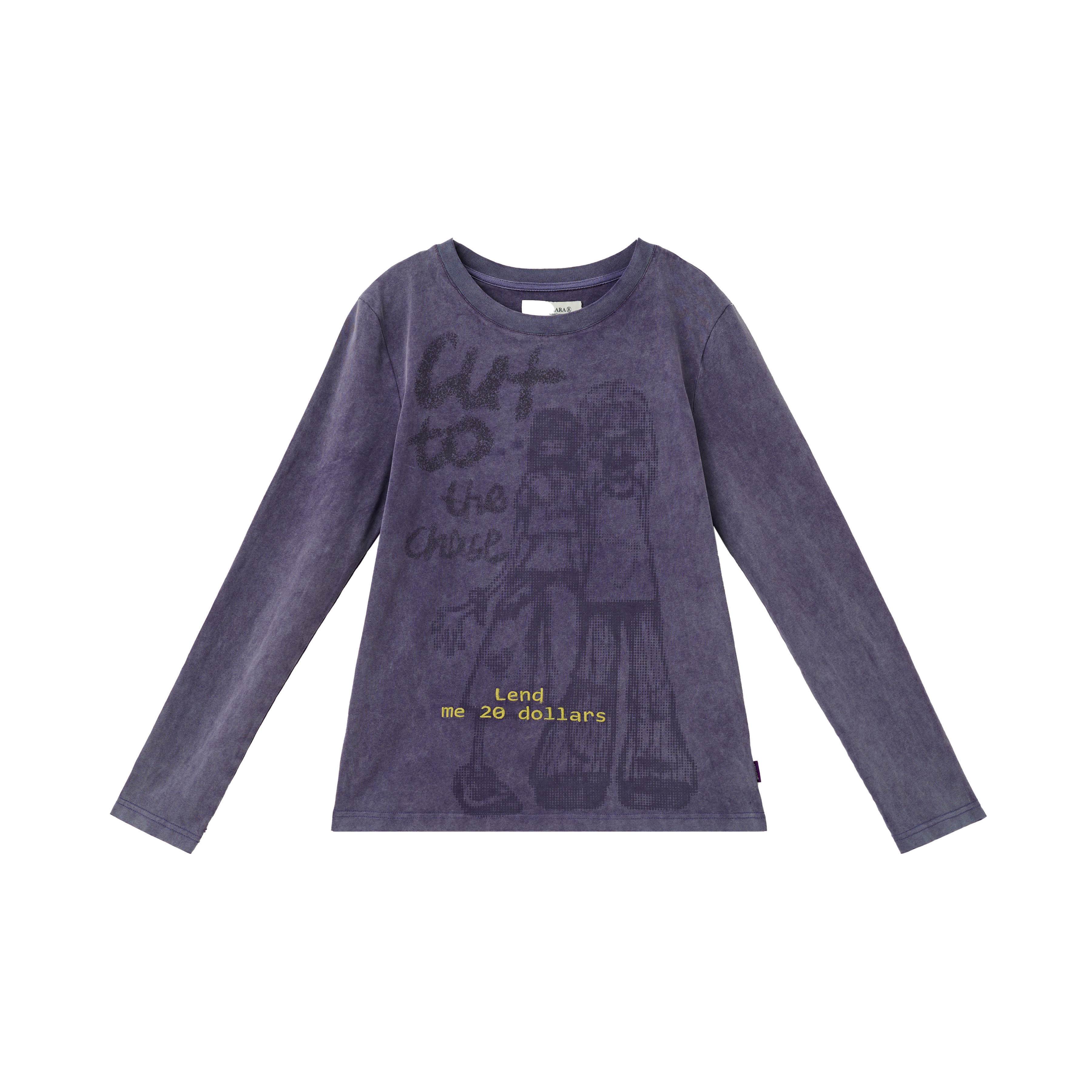 Achihara_Comic_Character_Letter_Print_Women'S_Pure_Cotton_Short_Sleeve_T-Shirts_MISSTT