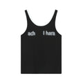 Achihara_Contrast_Neckline_Letter_Print_Women'S_Lyocell_Blend_Tank_Tops_MISSTT