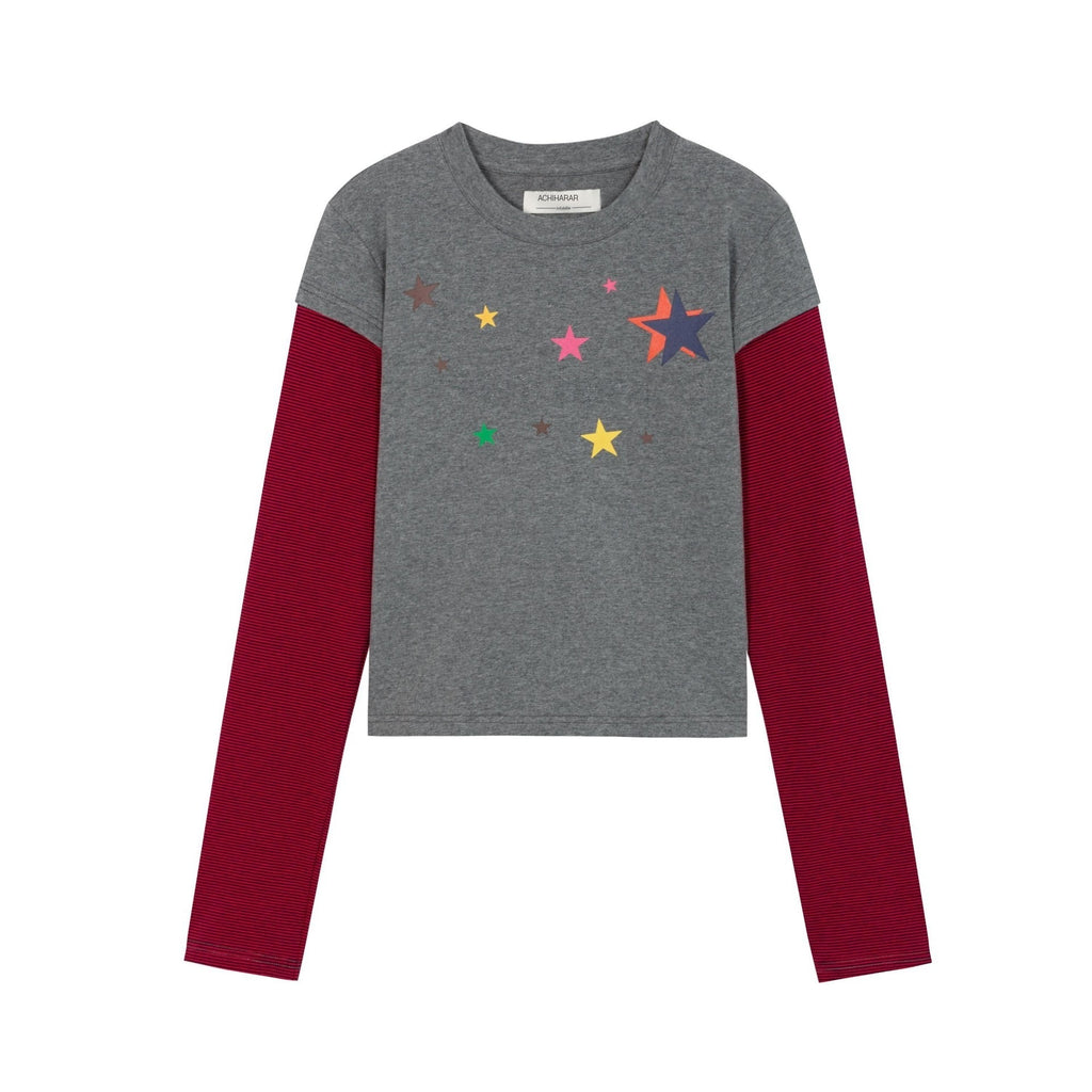 Achihara_Creative_Geometric_Cross_Print_Women'S_Cotton_Stretch_Long_Sleeve_T-Shirts_MISSTT