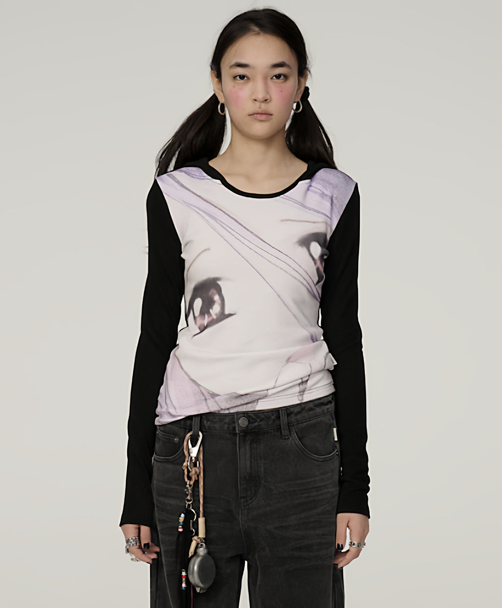 Achihara_Dreamy_Cropped_Slim_Fit_Round_Neck_Women'S_Viscose_Long_Sleeve_T-Shirts_MISSTT