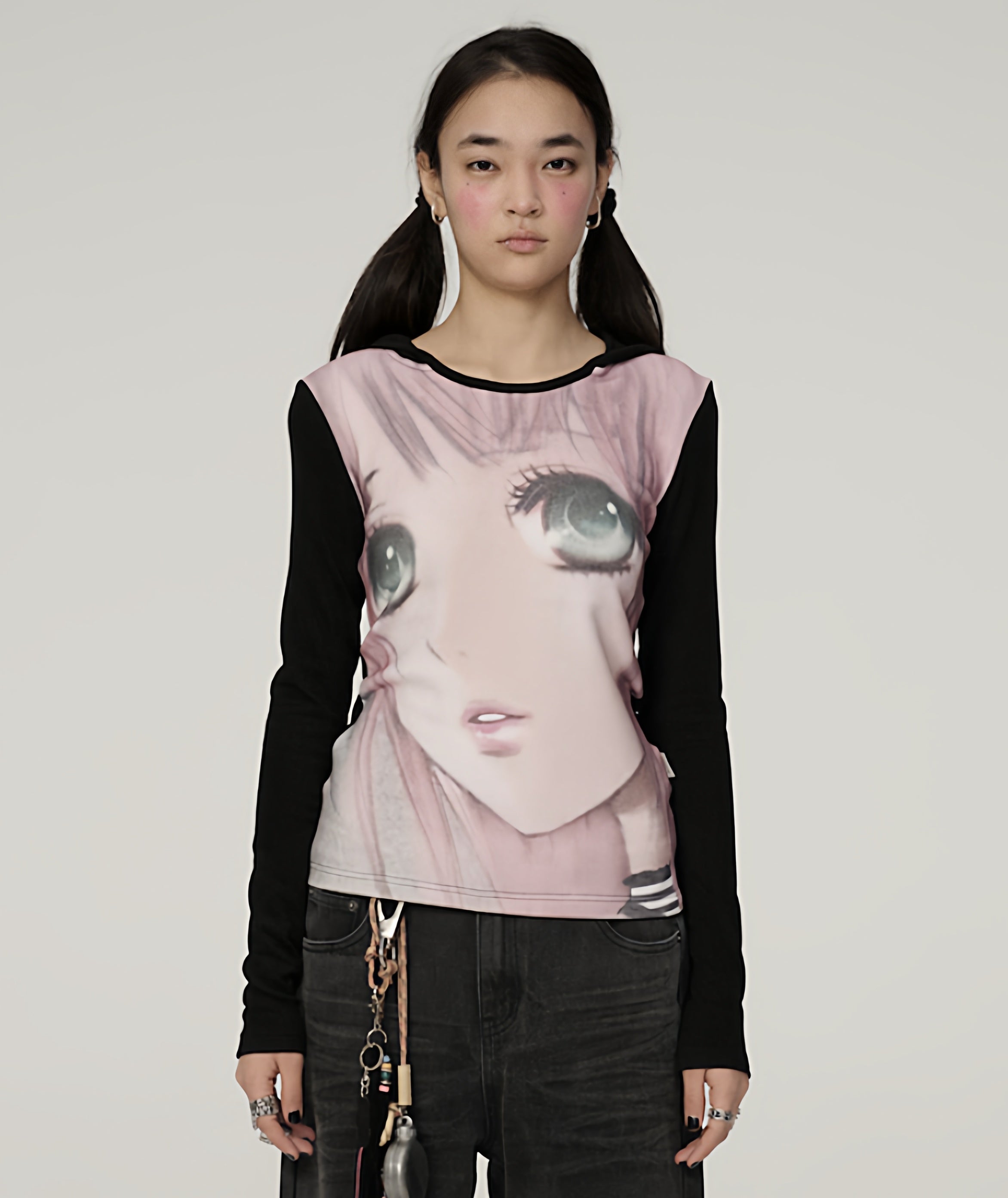 Achihara_Dreamy_Cropped_Slim_Fit_Round_Neck_Women'S_Viscose_Long_Sleeve_T-Shirts_MISSTT