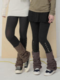 Achihara Dusk Ragdoll Rabbit Striped Cozy Thermal Women'S Leg Warmers