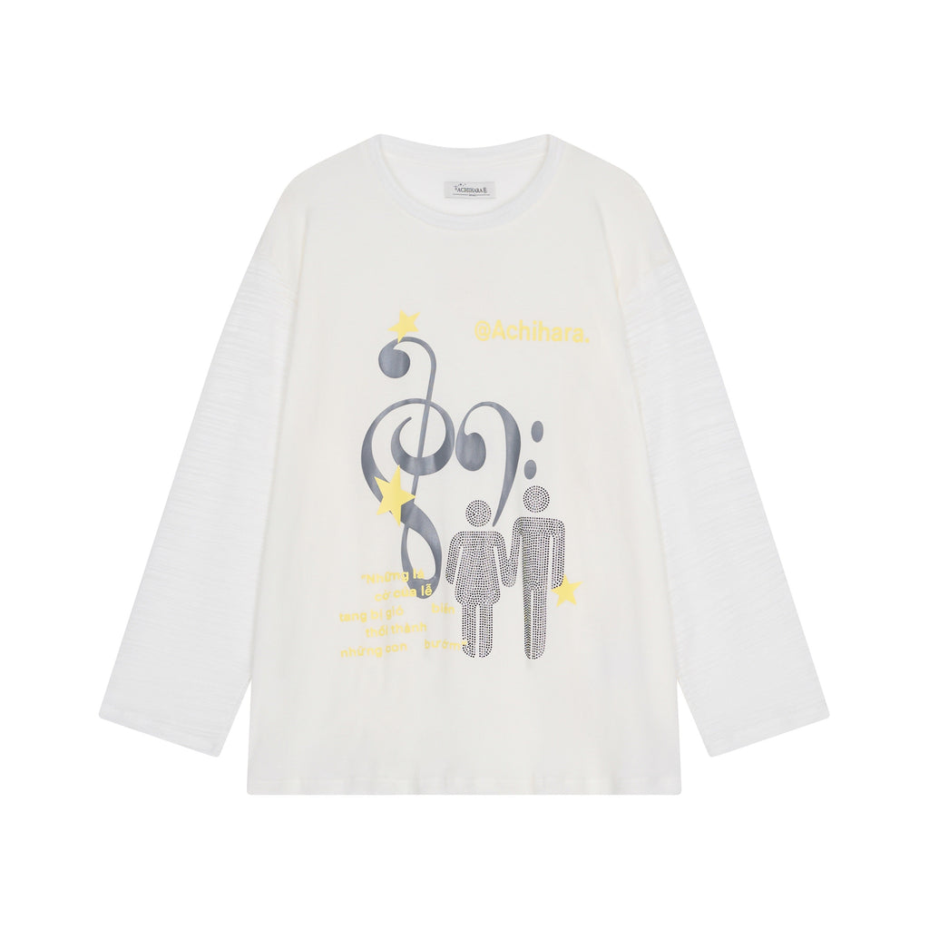 Achihara_Electric_Creative_Print_Women'S_Lyocell_Wool_Blend_Oversized_T-Shirts_MISSTT