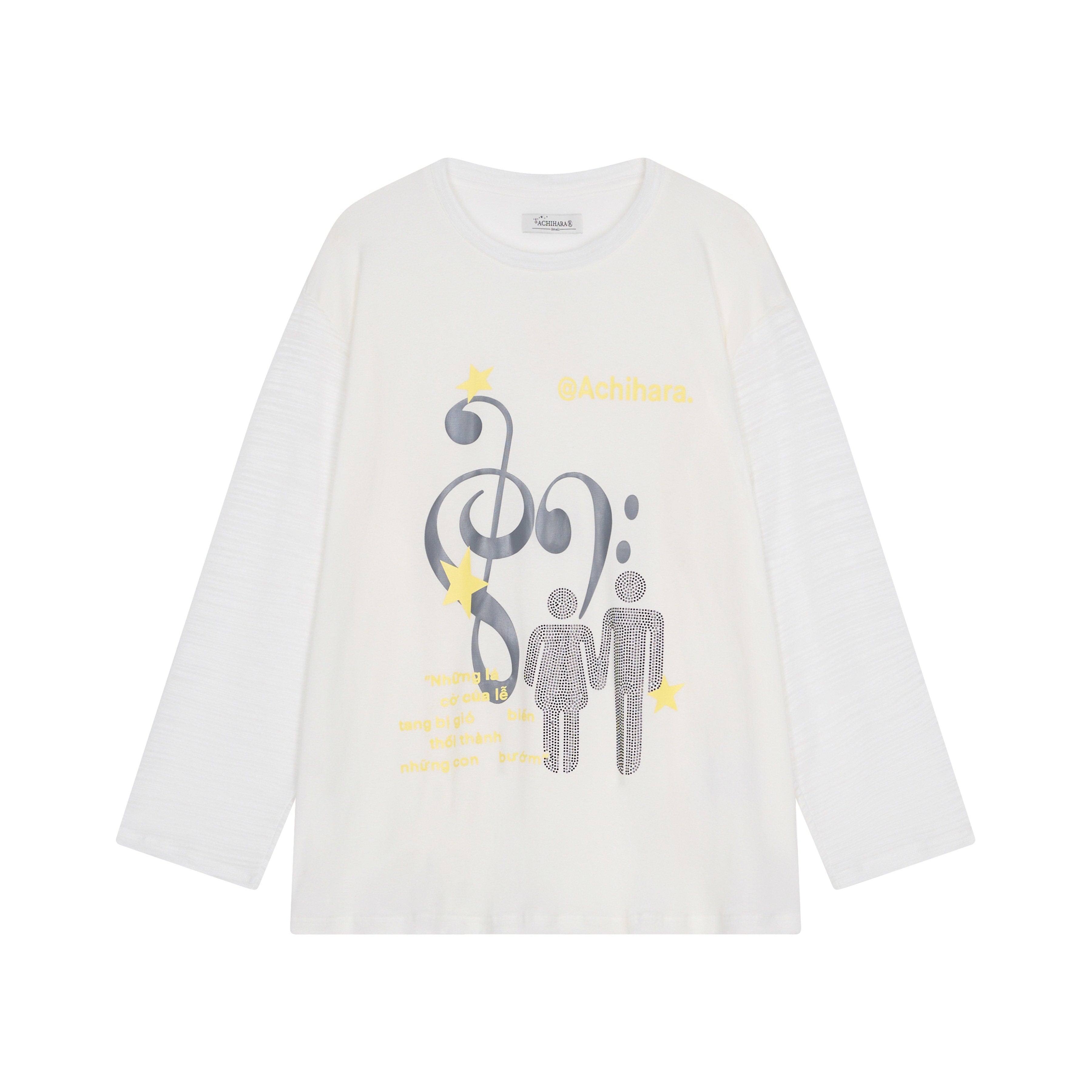 Achihara_Electric_Creative_Print_Women'S_Lyocell_Wool_Blend_Oversized_T-Shirts_MISSTT