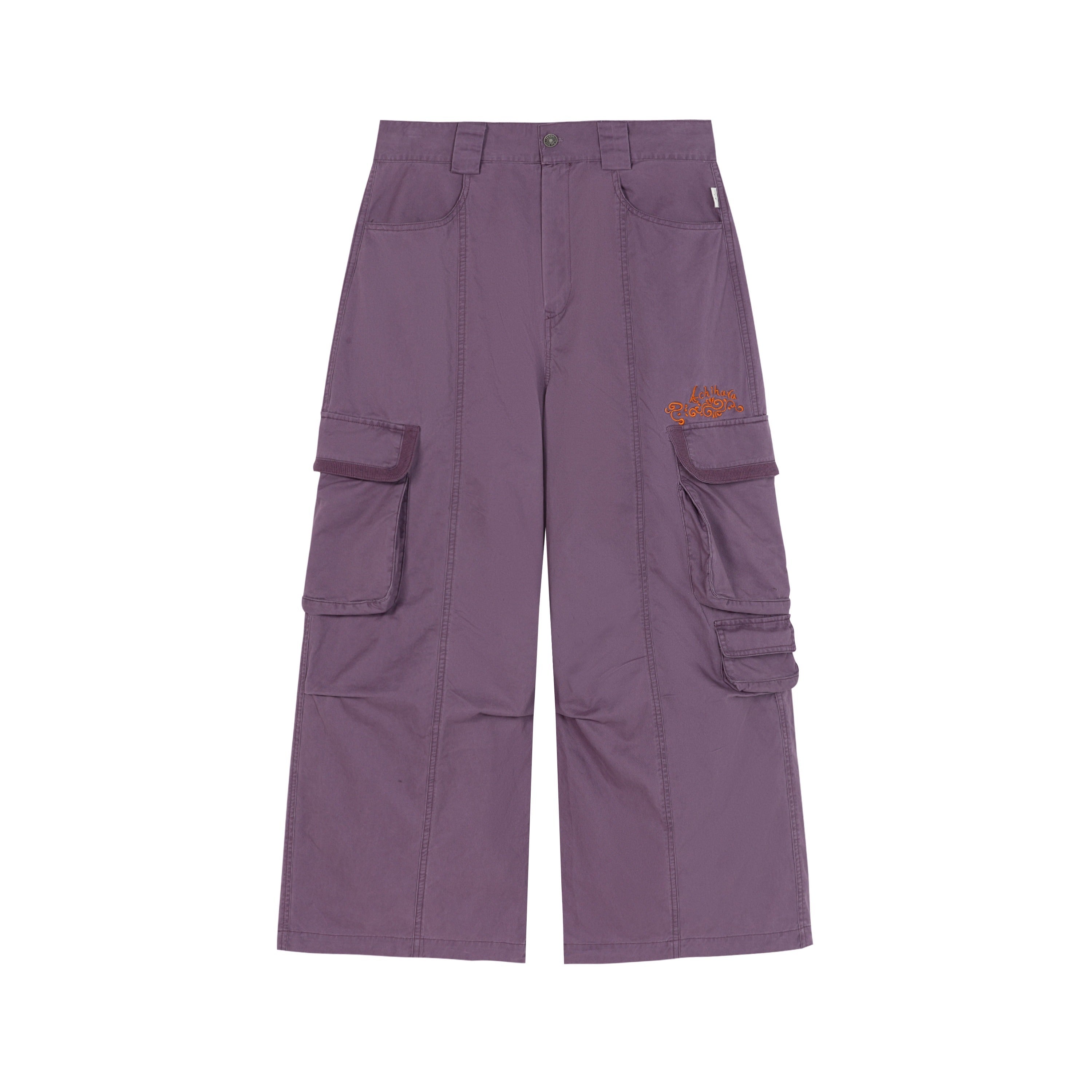 Achihara_Floor_Length_Cargo_Pocket_Loose_Fit_Women'S_Cotton_Wide-Leg_Pants_MISSTT