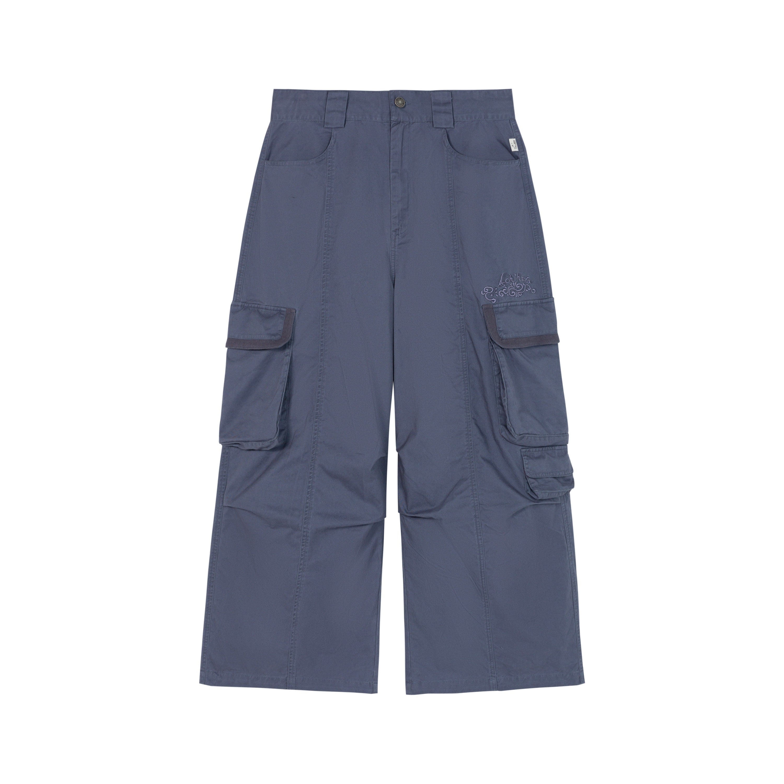 Achihara_Floor_Length_Cargo_Pocket_Loose_Fit_Women'S_Cotton_Wide-Leg_Pants_MISSTT