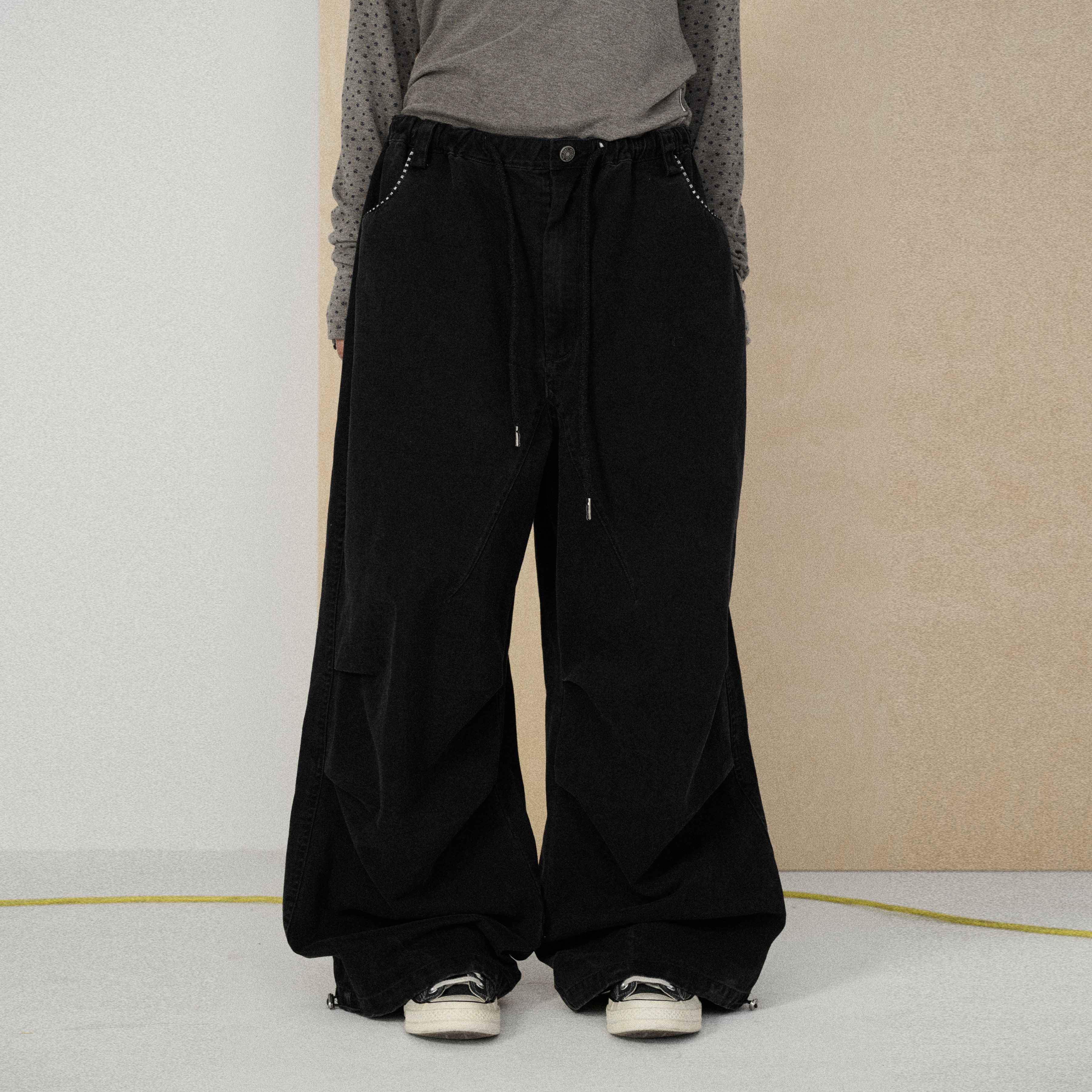 Achihara_Floor_Length_Utility_Letter_Print_Mid_Rise_Women'S_Cotton_Wide-Leg_Pants_MISSTT