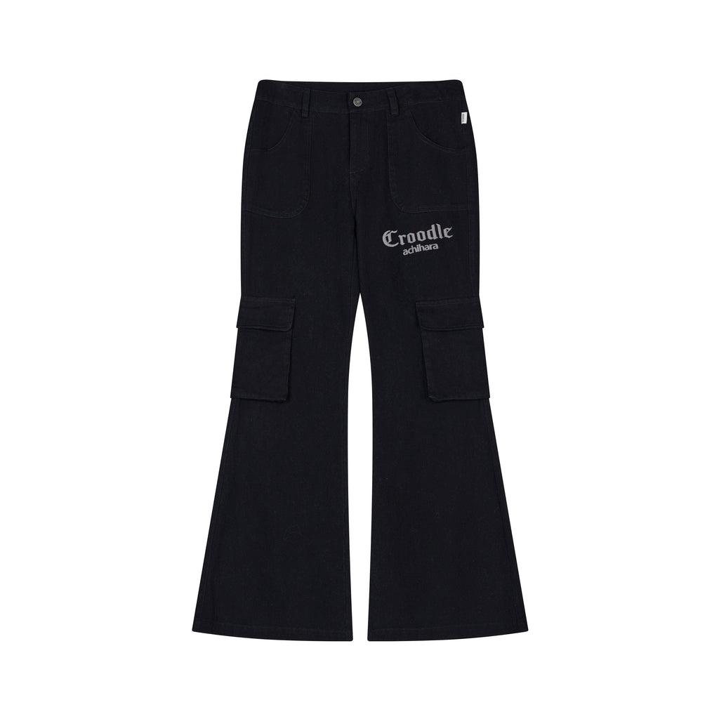 Achihara_Floor_Sweeping_Wide_Leg_Pockets_Zip_Fly_Women'S_100_Percent_Cotton_Cargo_Pants_MISSTT