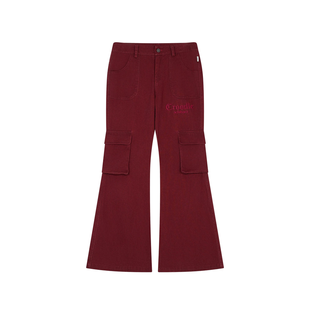Achihara_Floor_Sweeping_Wide_Leg_Pockets_Zip_Fly_Women'S_100_Percent_Cotton_Cargo_Pants_MISSTT